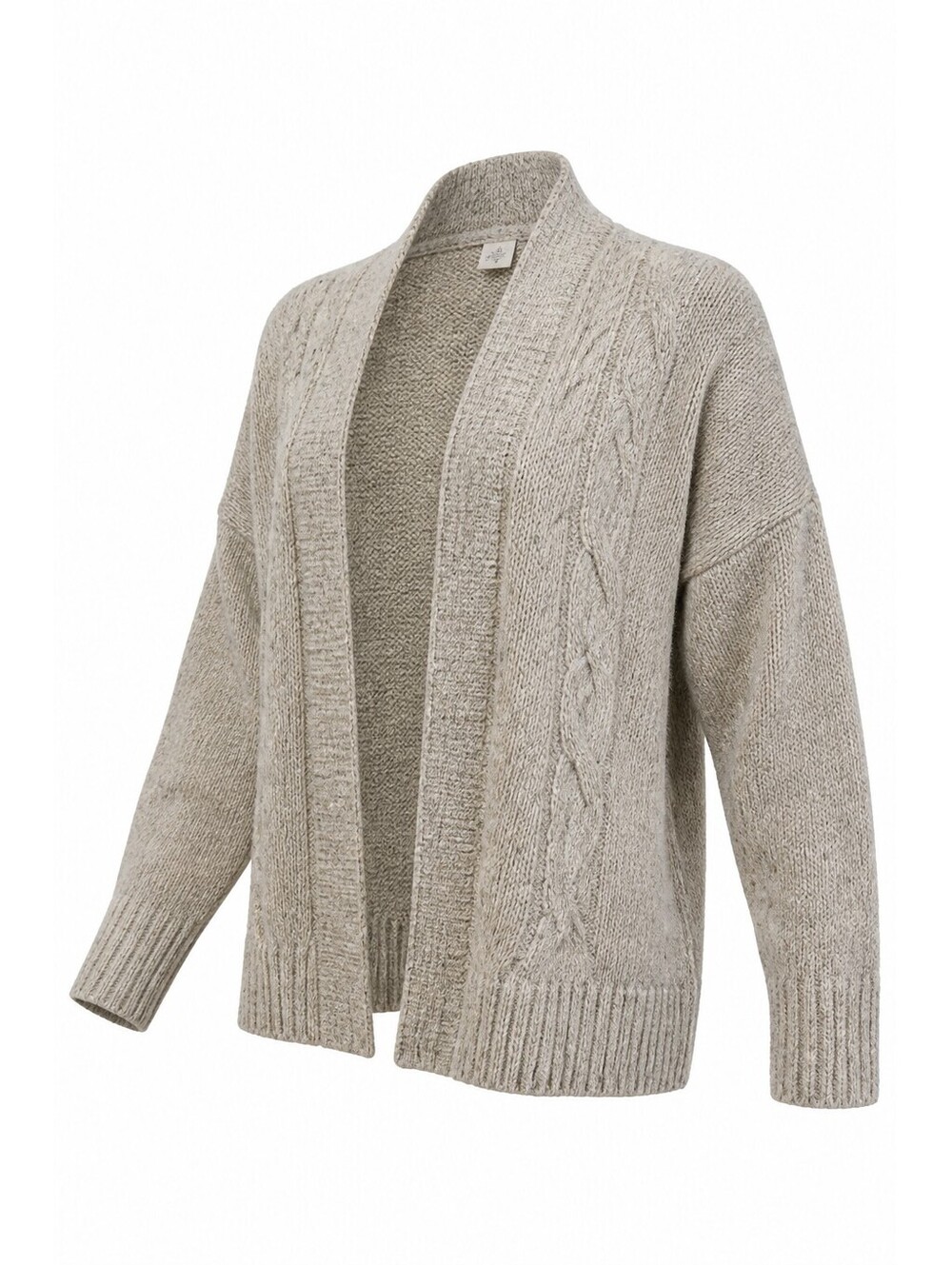 Merona Women's Small Gray Knit Cardigan Sweater with Ruffle Collar